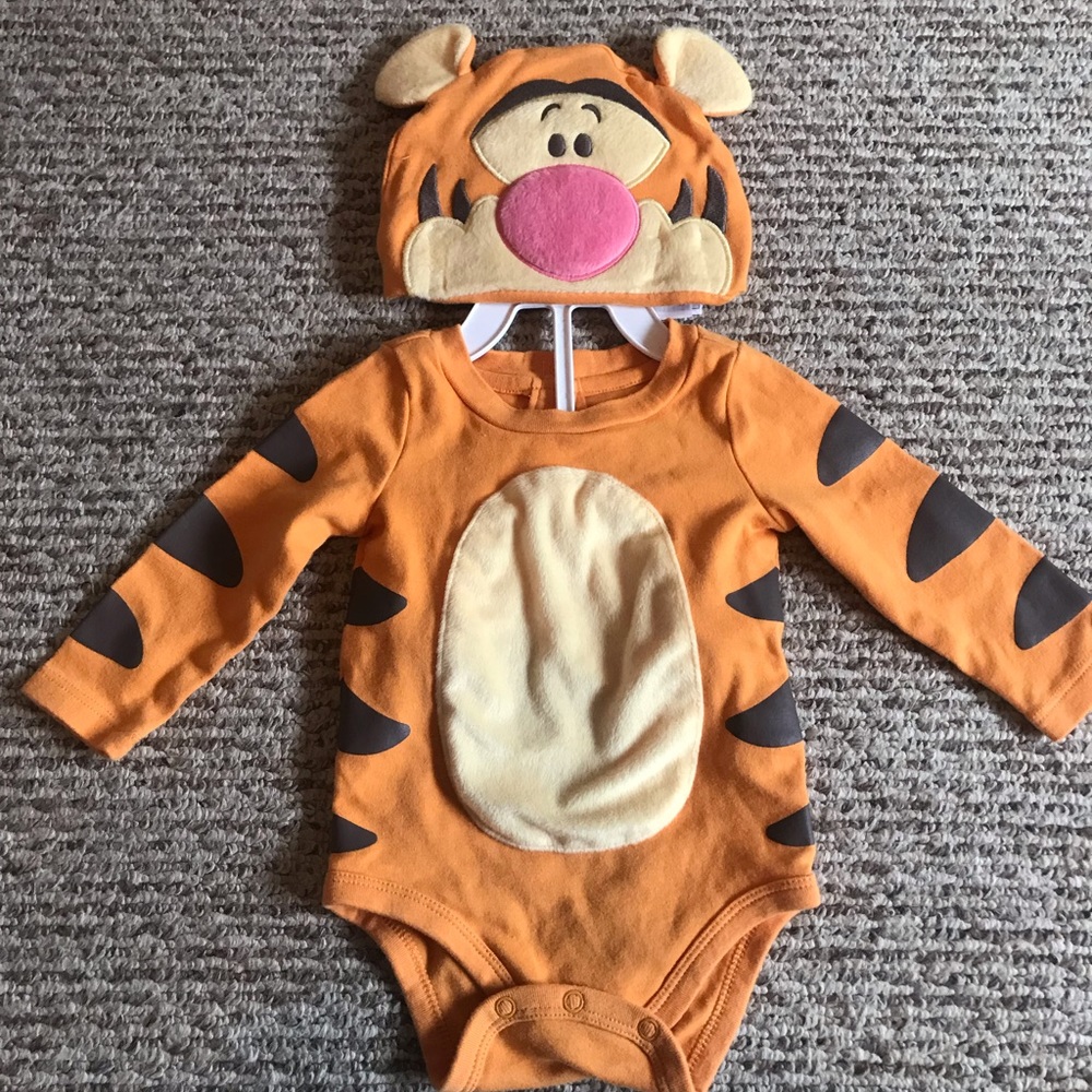 Infant Tigger costume onesie